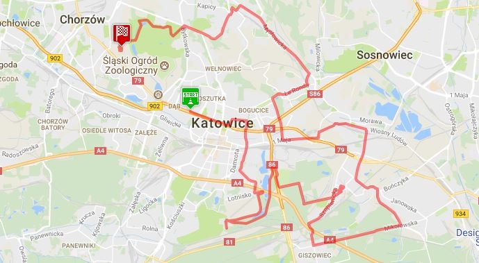 Trasa Silesia Marathon 2017