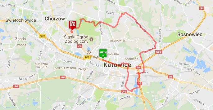 Trasa Silesia P&oacute;łmaraton 2017